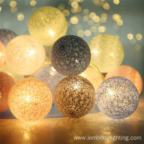 LED Indoor Cotton Mini Ball String Lights